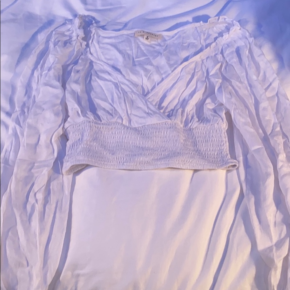 Long Sleeve Puffy Sleeved Crop top